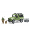 bruder Land Rover Defender z figurką leśnika i z psem - nr 2