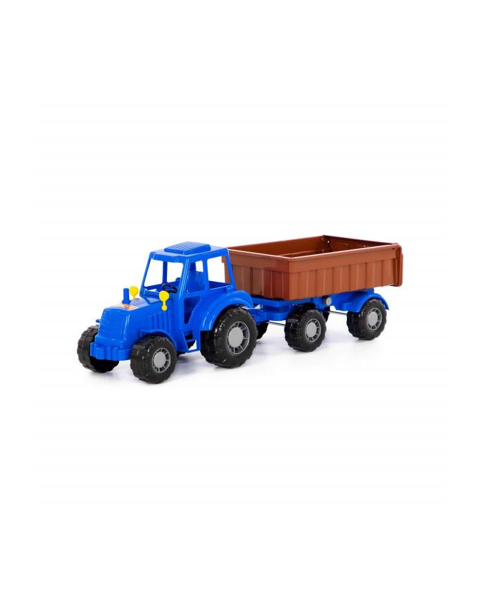 Polesie 84750 Traktor Altaj niebieski z przyczepą Nr1 w siatce główny