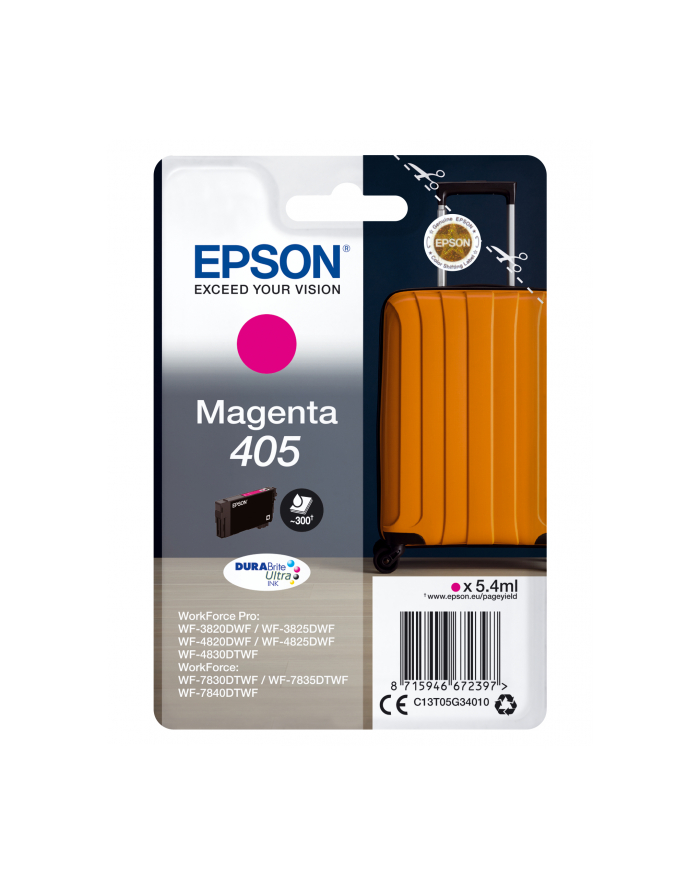 EPSON Singlepack Magenta 405 DURABrite Ultra Ink główny