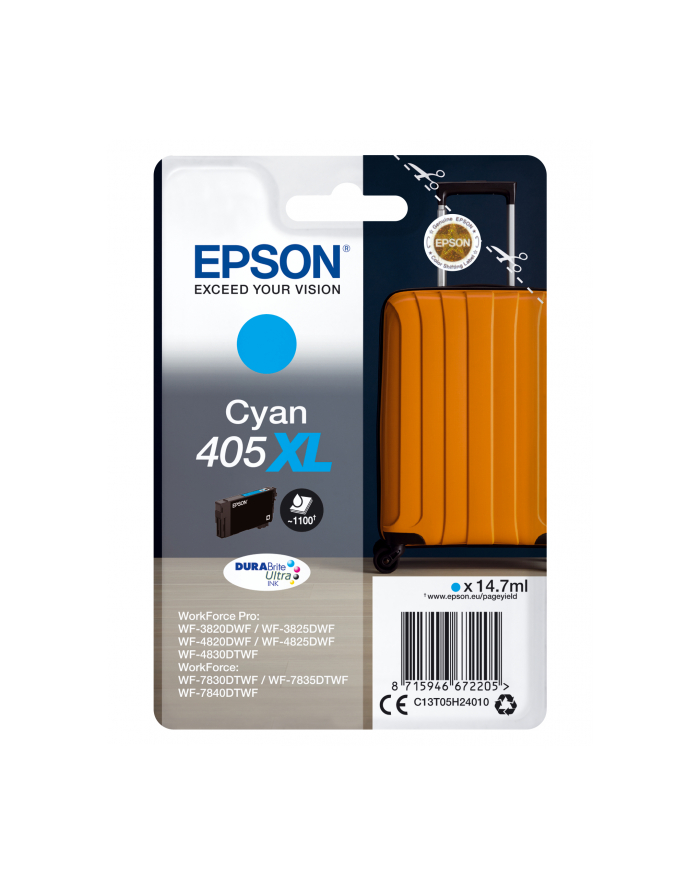 EPSON Singlepack Cyan 405XL DURABrite Ultra Ink główny