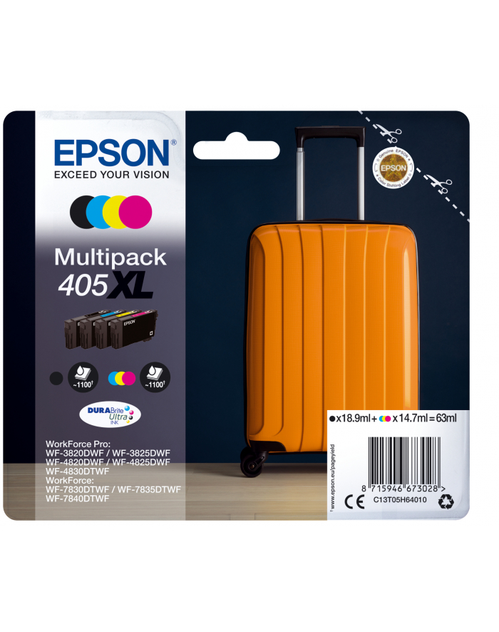 EPSON Multipack 4-colours 405XL DURABrite Ultra Ink główny