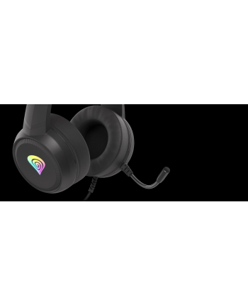NATEC Genesis gaming headset Neon 200 RGB black-red