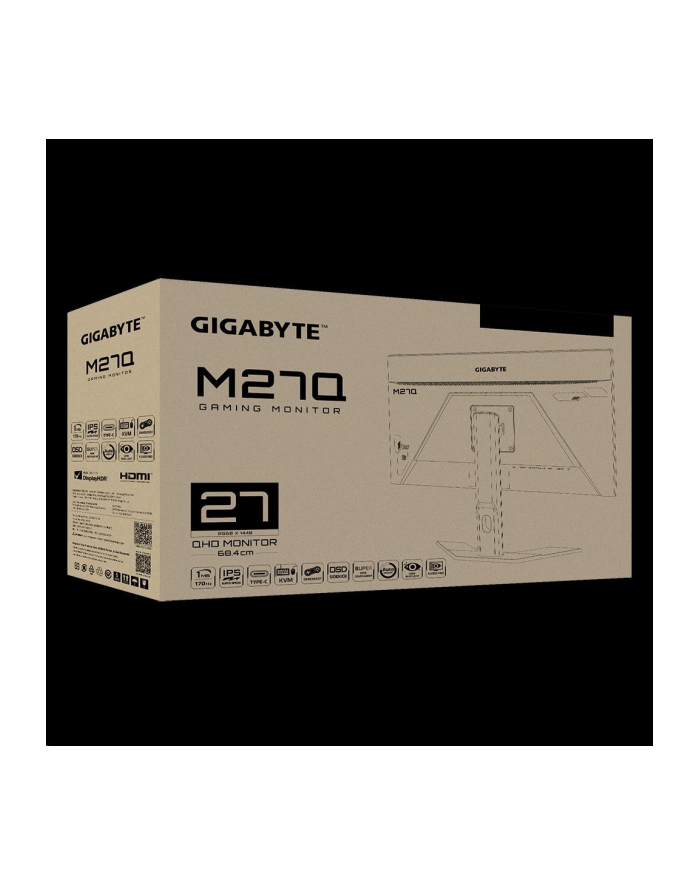 gigabyte Monitor 27 cali M27Q GAMING 0,5ms/1MLN:1/WQHD/HDMI główny