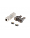 LANBERG 2x RJ-45 FTP cat 6A plug 8P8C tool-less adapter - nr 5