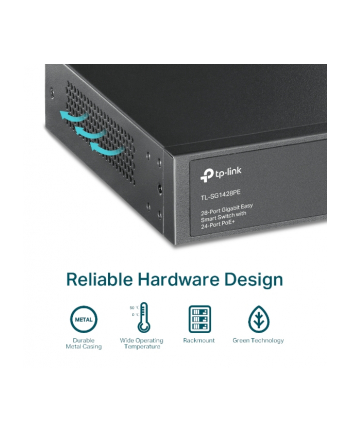 tp-link Przełącznik SG1428PE 24xGb-PoE+ 2xGb 2xSFP nr 1