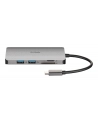 D-LINK USB-C 8-port USB 3.0 hub with HDMI and Ethernet and SD ' microSD card reader and USB-C charging port - nr 31