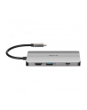 D-LINK USB-C 8-port USB 3.0 hub with HDMI and Ethernet and SD ' microSD card reader and USB-C charging port - nr 38