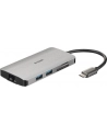 D-LINK USB-C 8-port USB 3.0 hub with HDMI and Ethernet and SD ' microSD card reader and USB-C charging port - nr 42