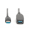 DIGITUS Extension Cable USB 3.0 SuperSpeed Type USB A/A M/F active black 15m - nr 6
