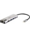 D-LINK USB-C 5-port USB 3.0 hub with HDMI and Ethernet and USB-C charging port - nr 26