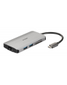 D-LINK USB-C 8-port USB 3.0 hub with HDMI and Ethernet and SD ' microSD card reader and USB-C charging port - nr 12