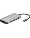 D-LINK USB-C 8-port USB 3.0 hub with HDMI and Ethernet and SD ' microSD card reader and USB-C charging port - nr 18