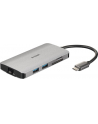 D-LINK USB-C 8-port USB 3.0 hub with HDMI and Ethernet and SD ' microSD card reader and USB-C charging port - nr 19