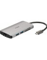 D-LINK USB-C 8-port USB 3.0 hub with HDMI and Ethernet and SD ' microSD card reader and USB-C charging port - nr 39