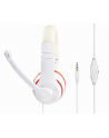 GEMBIRD MHS-03-WTRD Stereo headset with microphone white color with red ring - nr 2