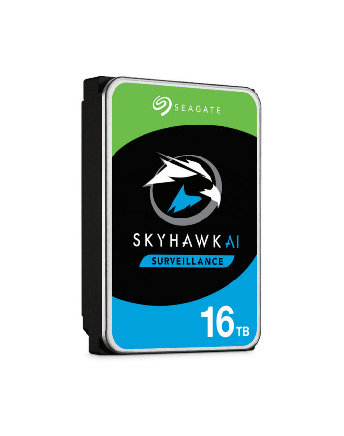 SEAGATE Surveillance AI Skyhawk 16TB HDD SATA 6Gb/s 256MB cache 8.9cm 3.5inch CMR Helium BLK główny