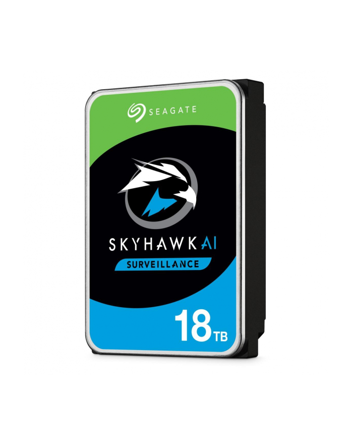 SEAGATE Surveillance AI Skyhawk 18TB HDD SATA 6Gb/s 256MB cache 8.9cm 3.5inch CMR Helium BLK główny