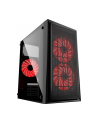 GEMBIRD CCC-FORNAX-950R Gaming design PC case 3 x 12 cm fans red - nr 1