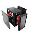 GEMBIRD CCC-FORNAX-960R Gaming design PC case 3 x 12 cm fans red - nr 4