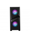 MSI MAG FORGE 100R Mid Tower PC case Black 2xARGB Front Fan 1xRear Fan - nr 28