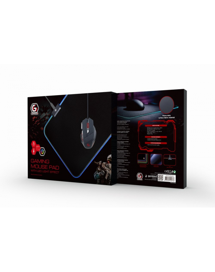 GEMBIRD MP-GAMELED-L Gaming mouse pad with LED light effect L-size 300 x 800 mm główny