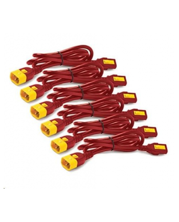 APC Power Cord Kit 6 ea Locking C13 to C14 1.8m Red