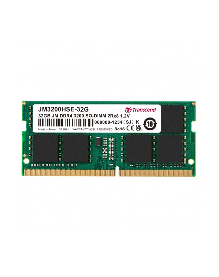 TRANSCEND 32GB JM DDR4 3200Mhz SO-DIMM 2Rx8 2Gx8 CL22 1.2V główny