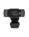MANHATTAN 1080p USB Webcam Two Megapixels 1080p Full HD USB-A Plug Integrated Microphone Adjustable Clip Base 30fps Black - nr 30