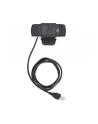 MANHATTAN 1080p USB Webcam Two Megapixels 1080p Full HD USB-A Plug Integrated Microphone Adjustable Clip Base 30fps Black - nr 35