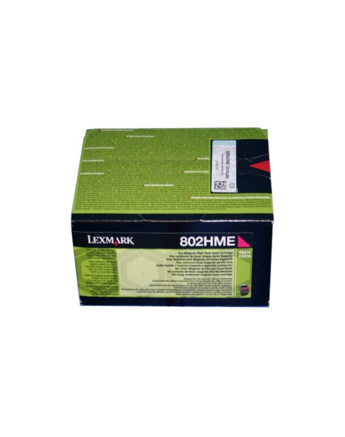 LEXMARK 80C2HME Toner Lexmark magenta korporacyjny 3000 str. CX410 / CX510 główny