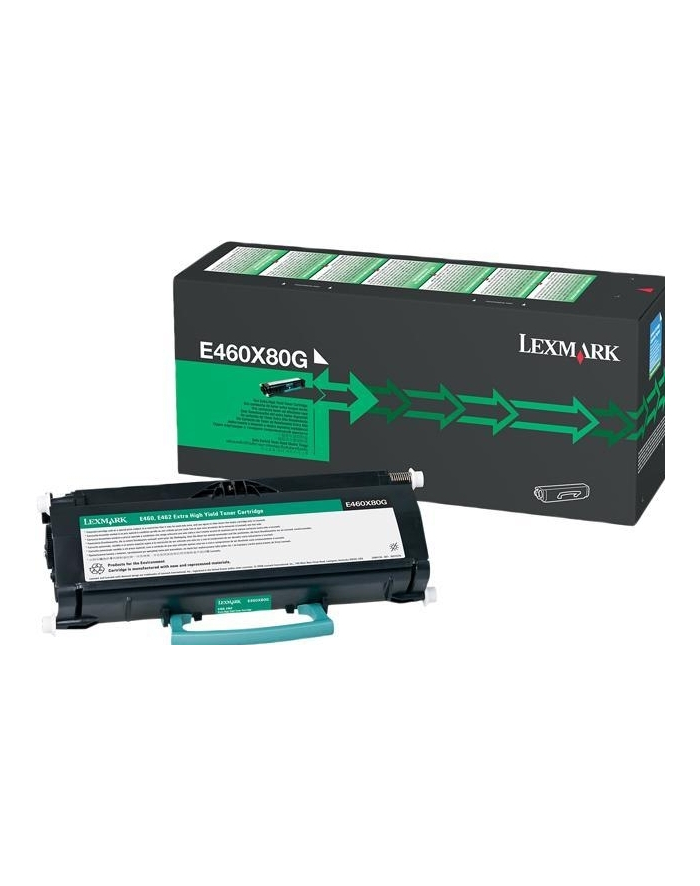 LEXMARK E460X80G Toner Lexmark black rekondycjonowany 15000 str. E460/E462 główny