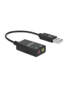 MANHATTAN USB-A Audio Adapter USB-A Male to 3.5 mm Mic-in and Audio-Out Females Black - nr 6