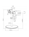 TECHLY Dwustronna biurkowa podstawa pod monitor 2x LED/LCD 17-32 cali - nr 7