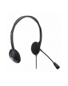 MANHATTAN Stereo USB Headset Lightweight On-ear Design Wired USB-A Plug Adjustable Microphone Black - nr 18