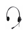 MANHATTAN Stereo USB Headset Lightweight On-ear Design Wired USB-A Plug Adjustable Microphone Black - nr 19