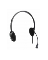 MANHATTAN Stereo USB Headset Lightweight On-ear Design Wired USB-A Plug Adjustable Microphone Black - nr 21