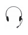 MANHATTAN Stereo USB Headset Lightweight On-ear Design Wired USB-A Plug Adjustable Microphone Black - nr 25