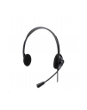 MANHATTAN Stereo USB Headset Lightweight On-ear Design Wired USB-A Plug Adjustable Microphone Black - nr 9