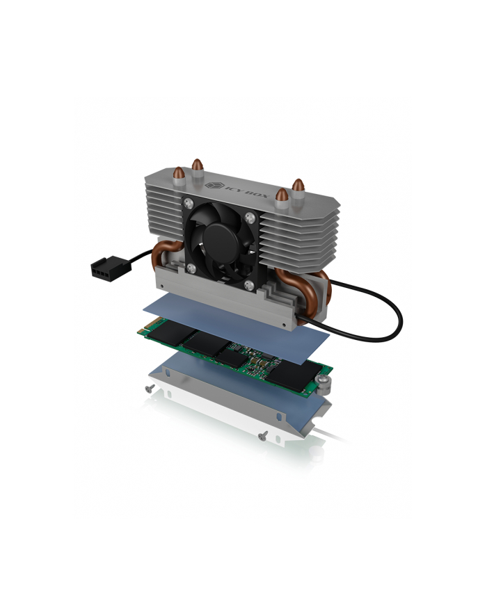 ICY BOX IB-M2HSF-702 Heat pipe heat sink for M.2 SSD główny