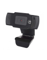 MANHATTAN 1080p USB Webcam Two Megapixels 1080p Full HD USB-A Plug Integrated Microphone Adjustable Clip Base 30fps Black - nr 26