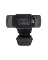 MANHATTAN 1080p USB Webcam Two Megapixels 1080p Full HD USB-A Plug Integrated Microphone Adjustable Clip Base 30fps Black - nr 29