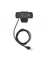 MANHATTAN 1080p USB Webcam Two Megapixels 1080p Full HD USB-A Plug Integrated Microphone Adjustable Clip Base 30fps Black - nr 34