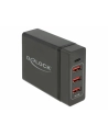 DeLOCK USB charger 1 x USB Type-C PD + 3 x USB Type-A 60 W (black) - nr 5