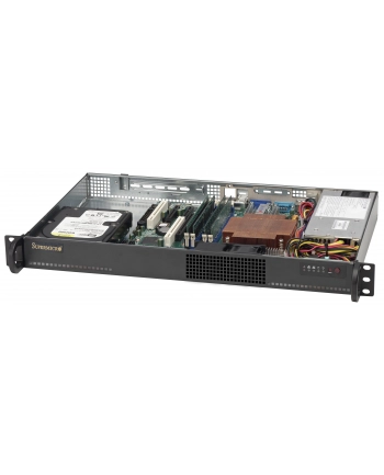 super micro computer SUPERMICRO Chassis Black 1U SC510 chassis w/ PSU 200W