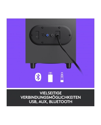 LOGITECH Z407 Bluetooth computer speakers with subwoofer and wireless control - GRAPHITE - N/A - EMEA