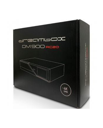 Dream Multimedia DM900 RC20 UHD 4K 1xS2 FBC PVR black FBC Twin E2 Linux PVR ready Receiver
