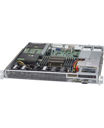 super micro computer SUPERMICRO Chassis 1U SC514 w/ Redundant PSU Platinum 400W PWS