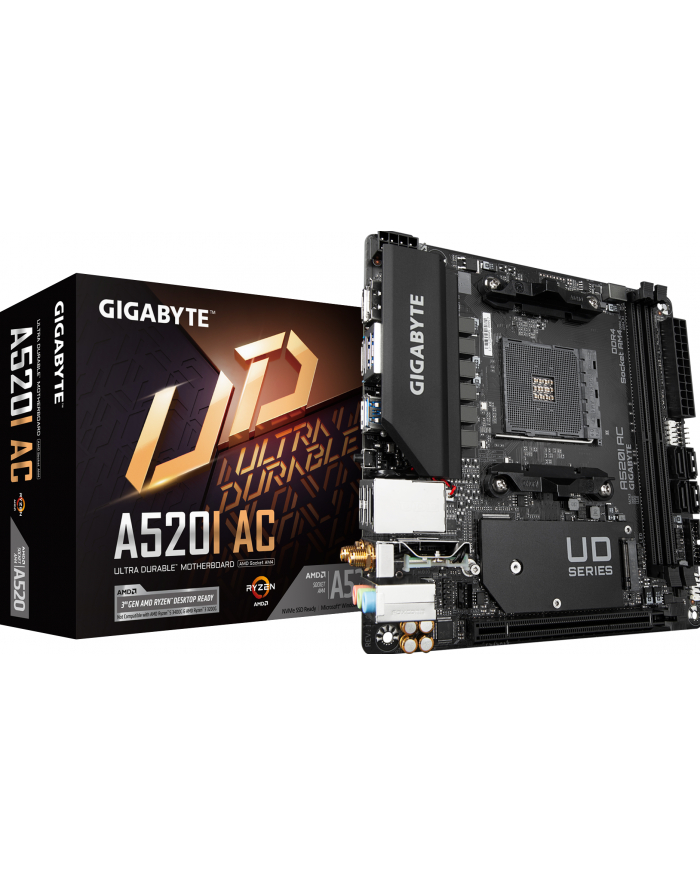 GIGABYTE A520I AC Socket AM4 AMD A520 DDR4 Micro ITX główny