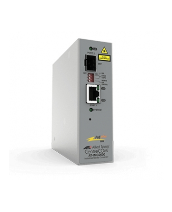 allied telesis ALLIED TAA 10/100/1000T POE+ to 100X/1000X SFP Industrial Temp Gigabit Media Converter nr 1