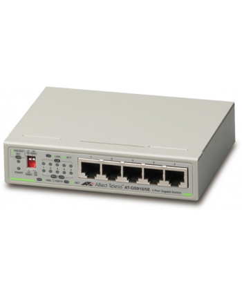 allied telesis ALLIED 5 port 10/100/1000TX unmanaged switch with external power supply EU Power Adapter